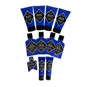 Jack Black Lot Of 11 Skincare Cleanser Beard Lube Moisturizer Travel Sample Size